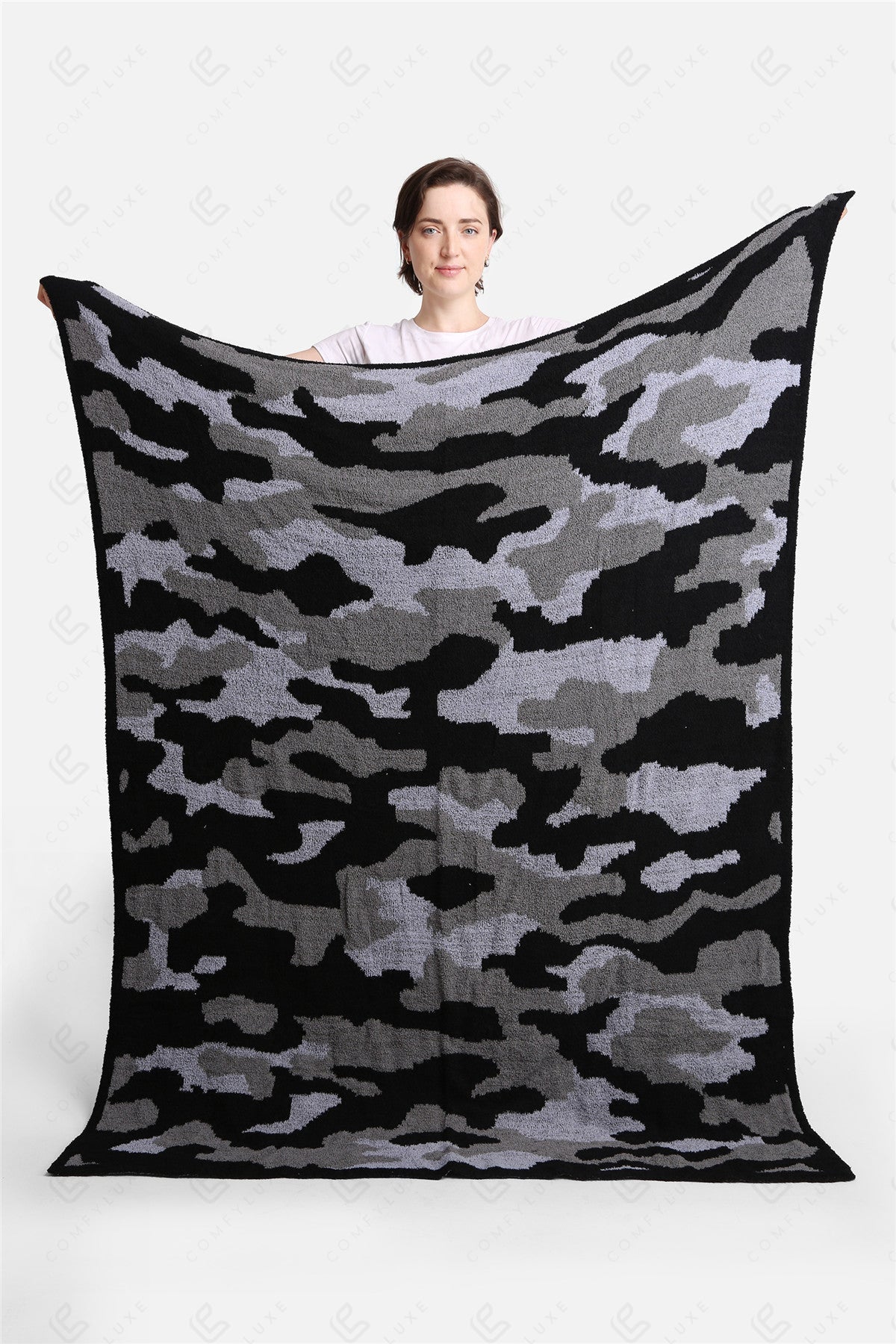 Jcl1040 Gray Throw Blankets