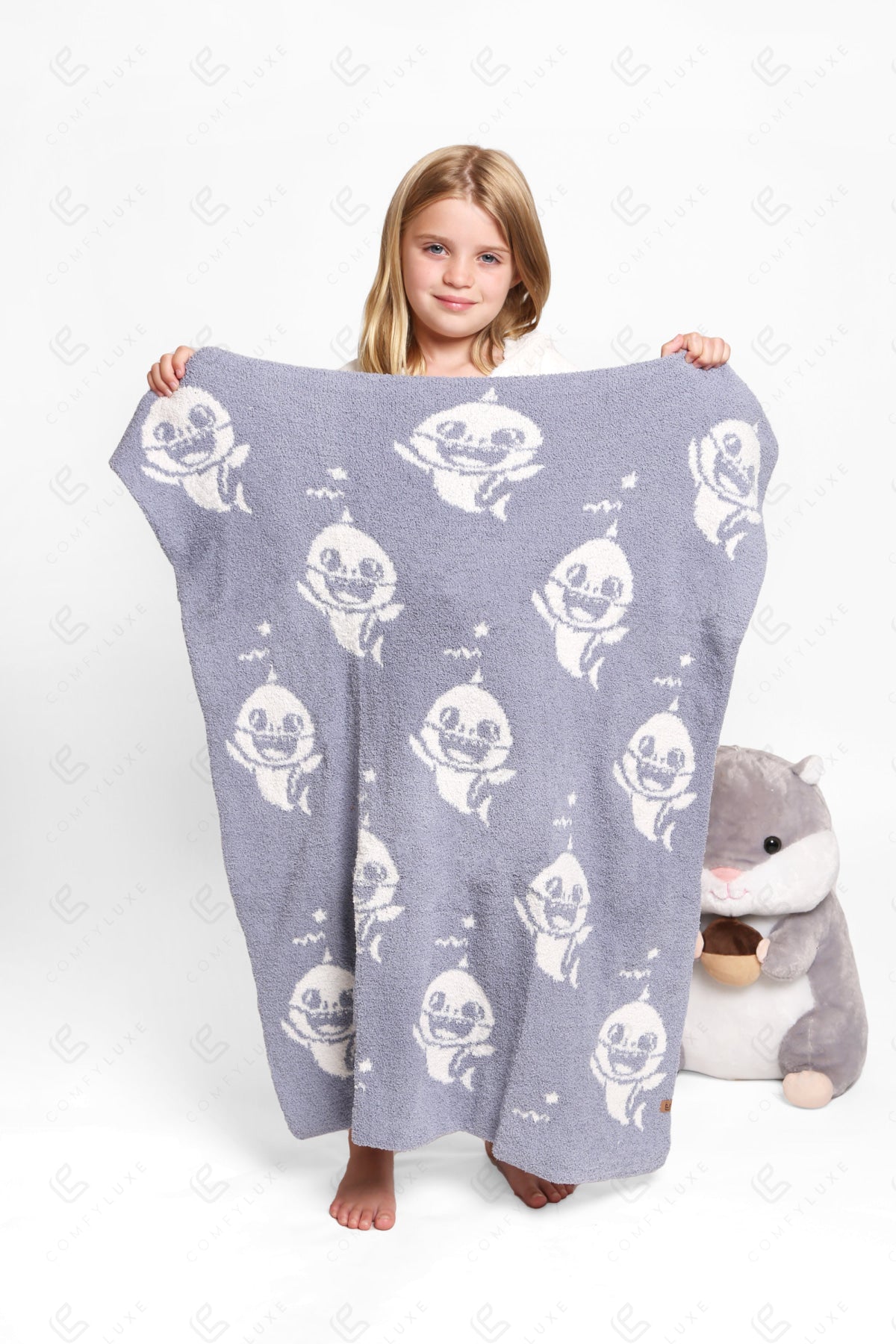 Jcl1052K Shark Throw Blankets