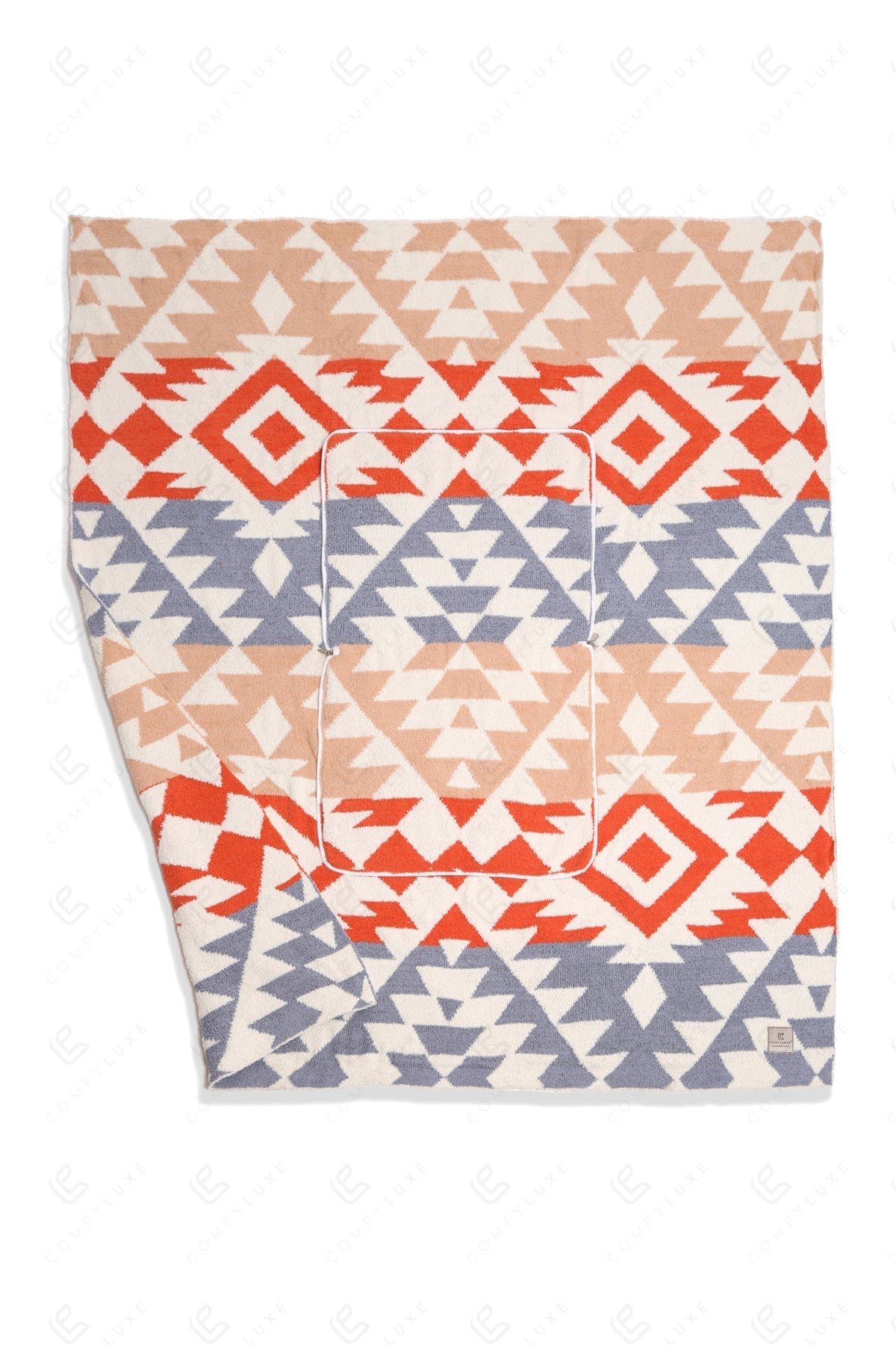 Jcl2023 Orange/Camel Throw Blankets