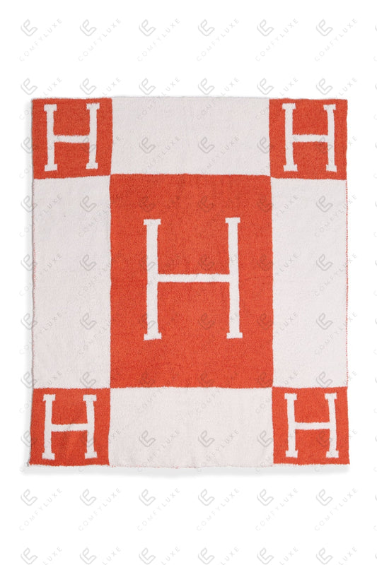 Jcl2030K Orange Throw Blankets